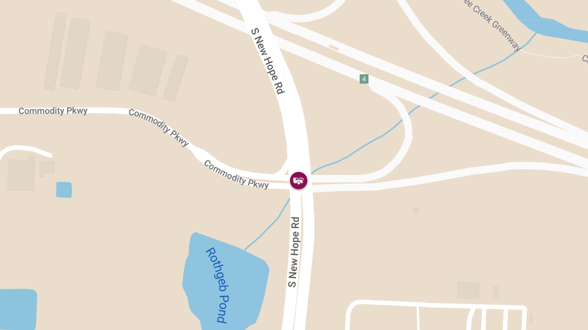 Injuries in Crash on S New Hope Rd at Commodity Pkwy