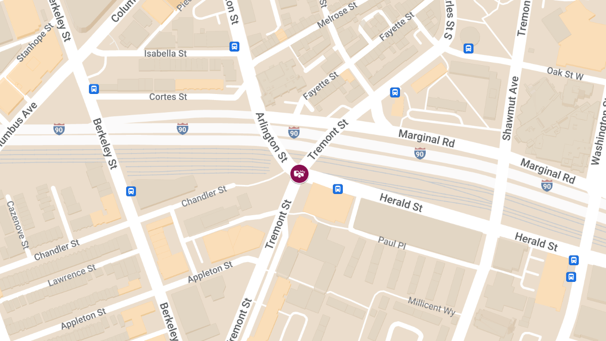 Injuries in Crash on Tremont Street