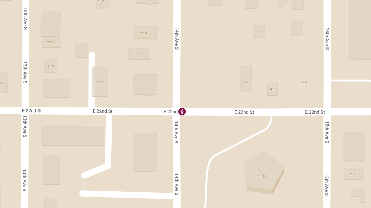 Injuries in Hit-and-Run Collision at E 22nd St & 14th Ave S