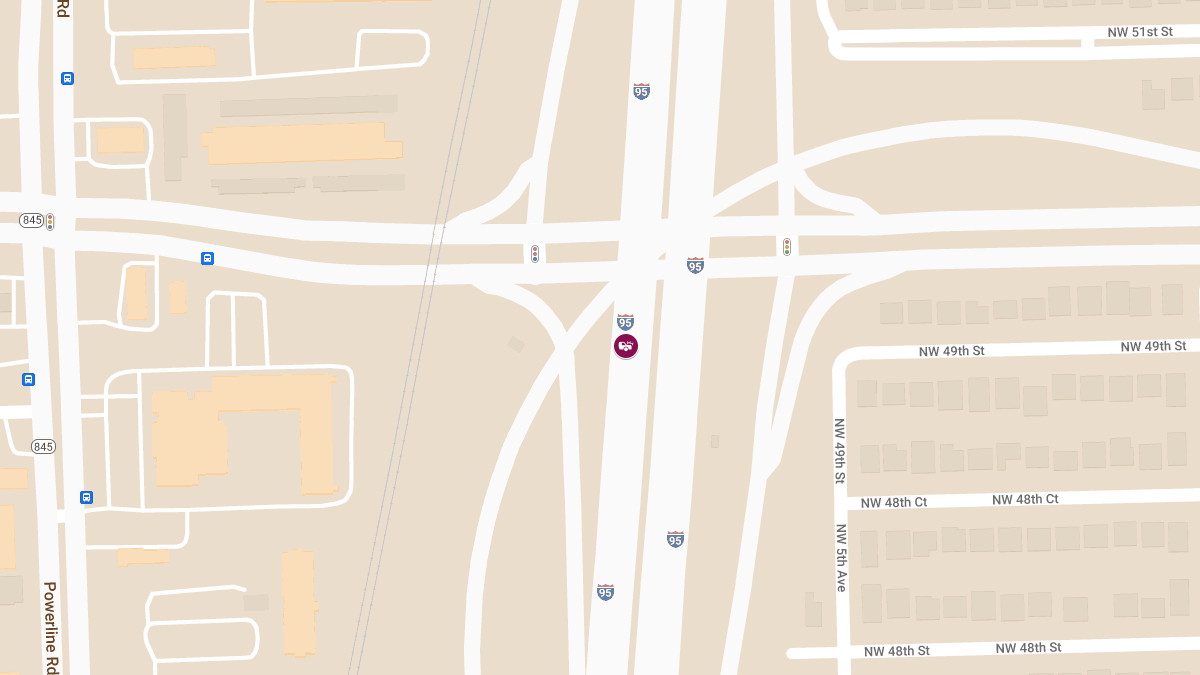 Injuries in Hit-and-Run Crash on I-95 NB Near Commercial Blvd