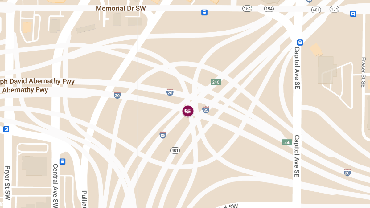 Injuries in Traffic Crash on I-85 N at I-20 W