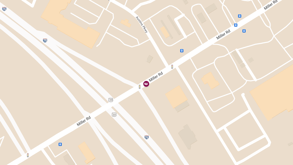 Injuries in Vehicle Accident at 3155 Miller Rd @ Speedway