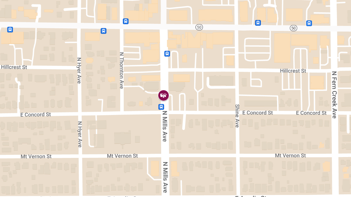 Injuries in Vehicle Crash at N Mills Ave & E Concord St