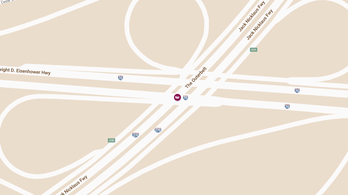 Injury Accident Blocking I-70 E Ramp to I-270 S