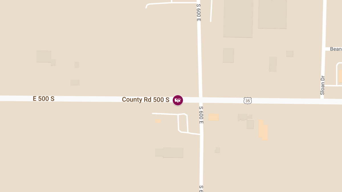 Injury Accident Involving ISP Trooper on E 500 S
