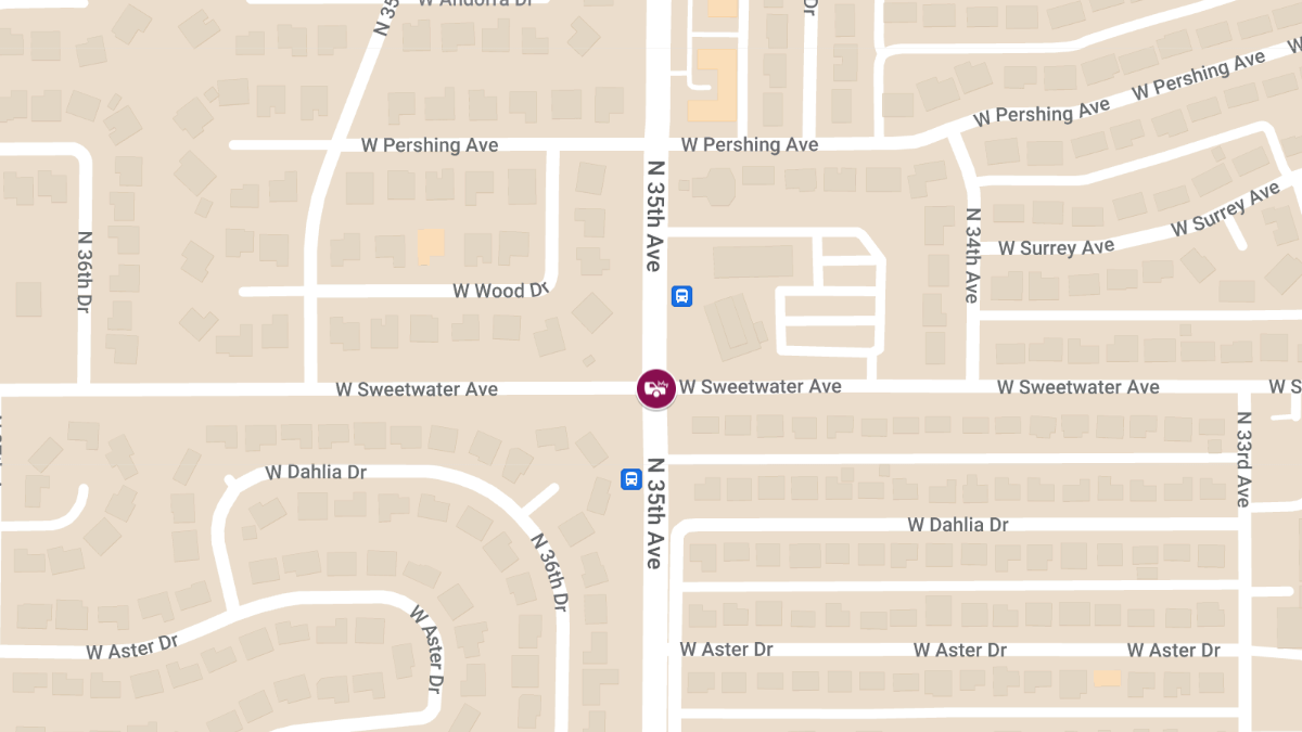 Injury Accident Reported at 35th Ave & Sweetwater Ave
