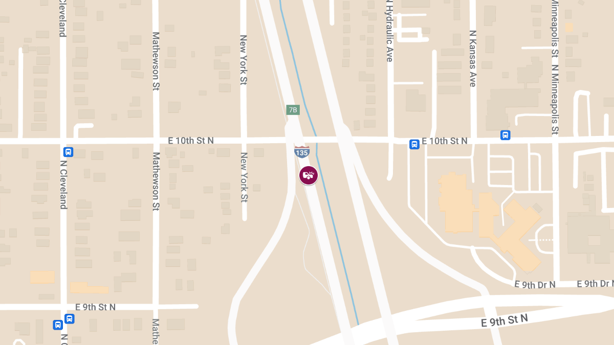 Injury Accident Reported at South Junction of I-135 and I-235