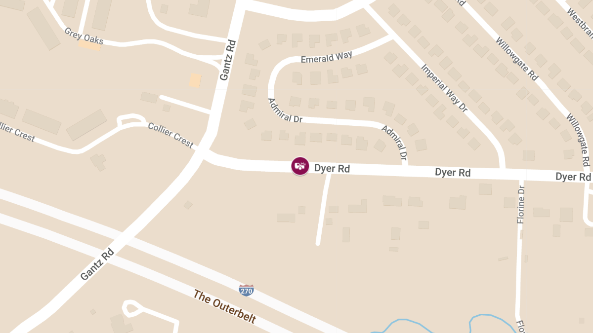 Injury Accident Reported on Dyer Rd East of Gantz Rd