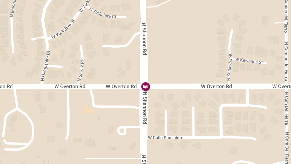 Injury Accident Reported on N Shannon Rd at W Overton Rd