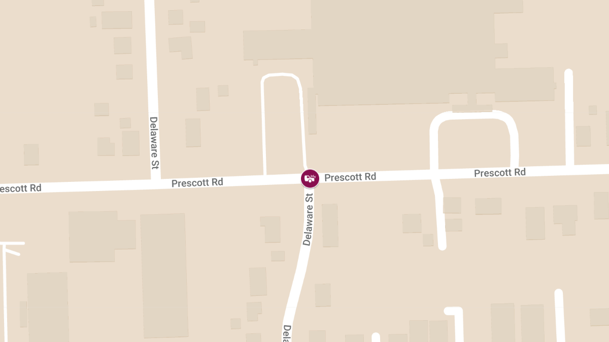Injury Accident Reported on Prescott Rd at Delaware St