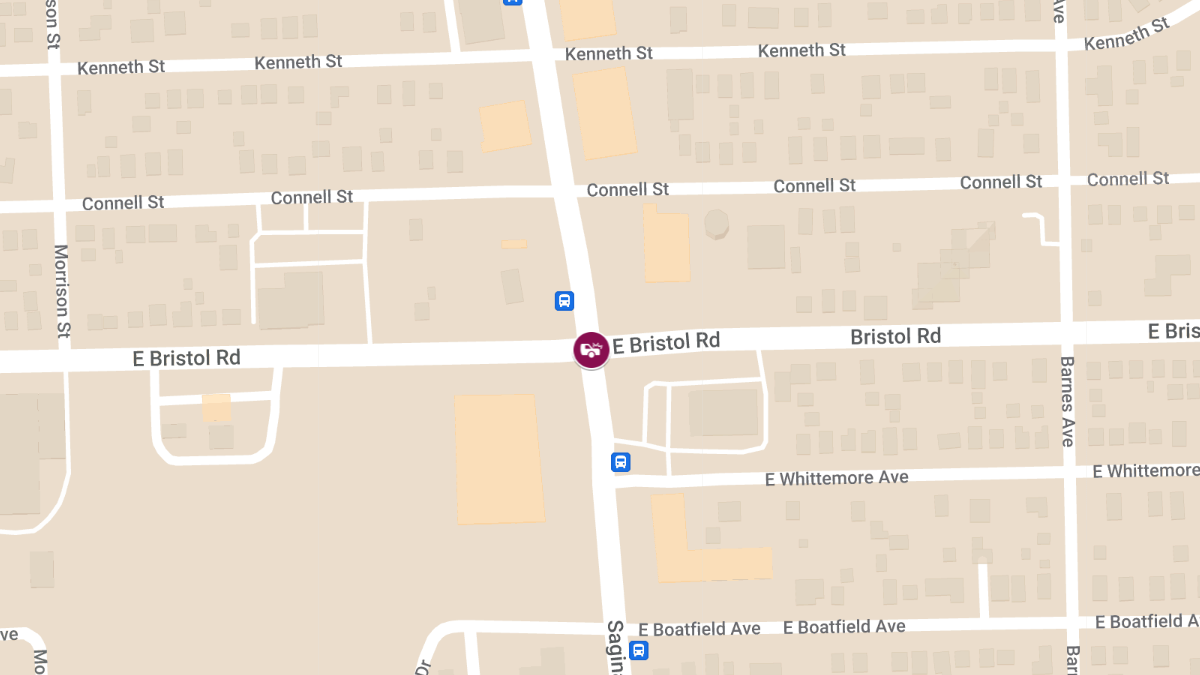 Injury Accident Reported on S Saginaw St & E Bristol Rd