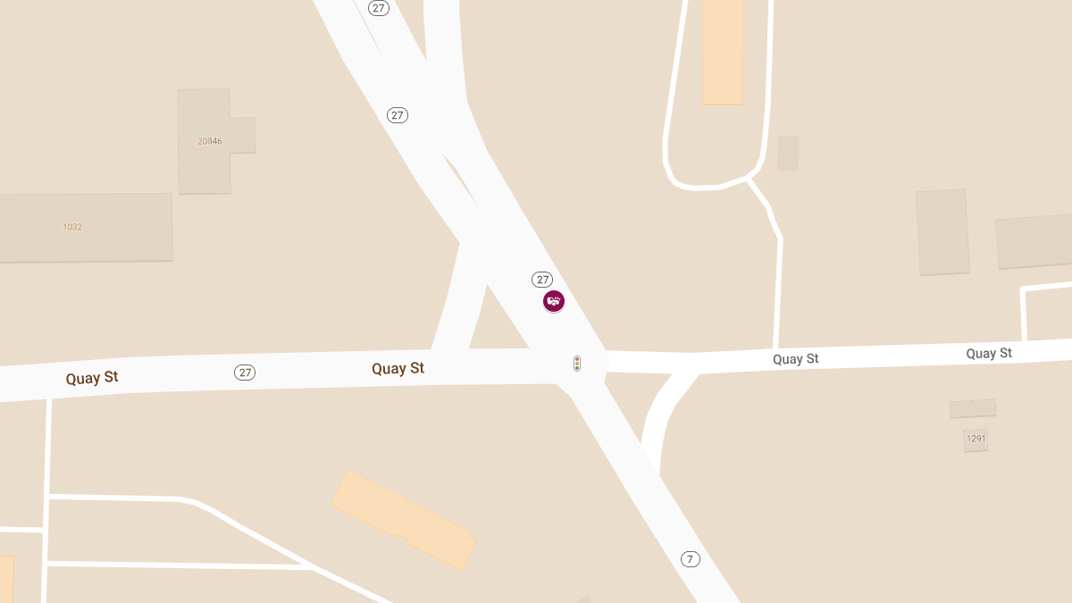 Injury Accident Reported on SB State Highway 27 Near State Highway 7