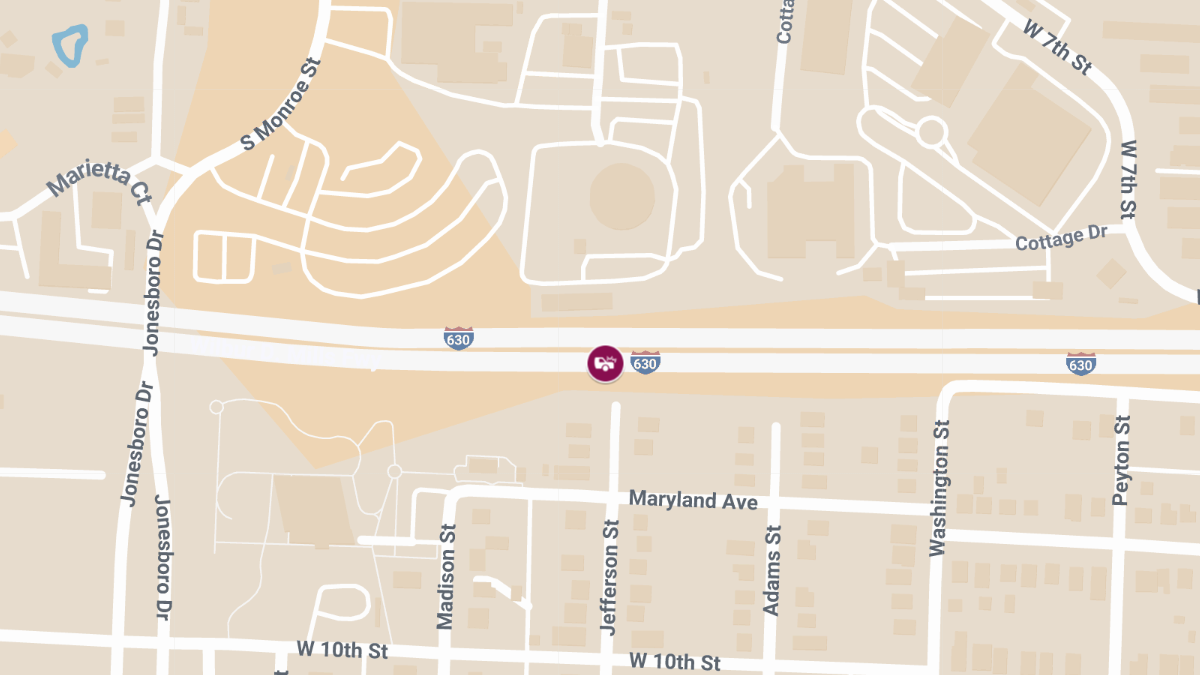 Injury Accident Reported on WB I-630 Near Exit 3A