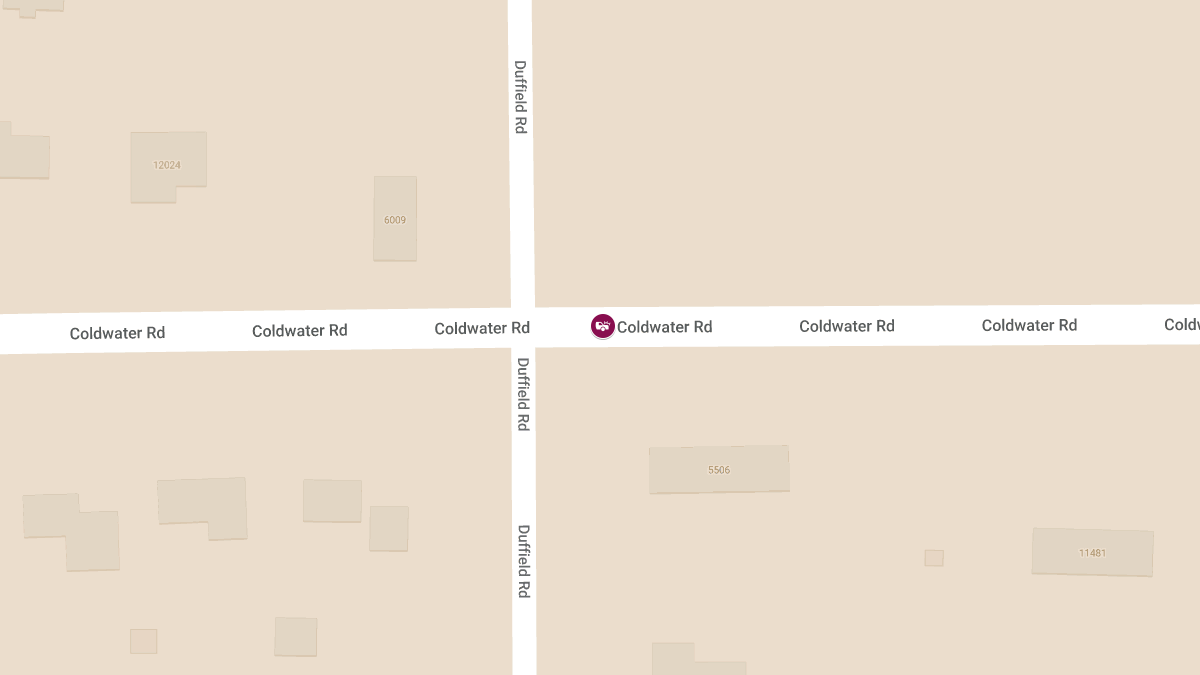 Injury Accident at 11222 W Coldwater Rd