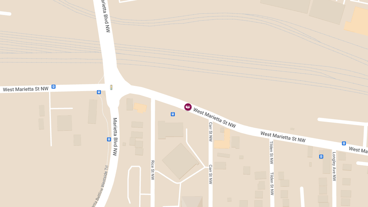 Injury Accident at 1222 W Marietta St NW