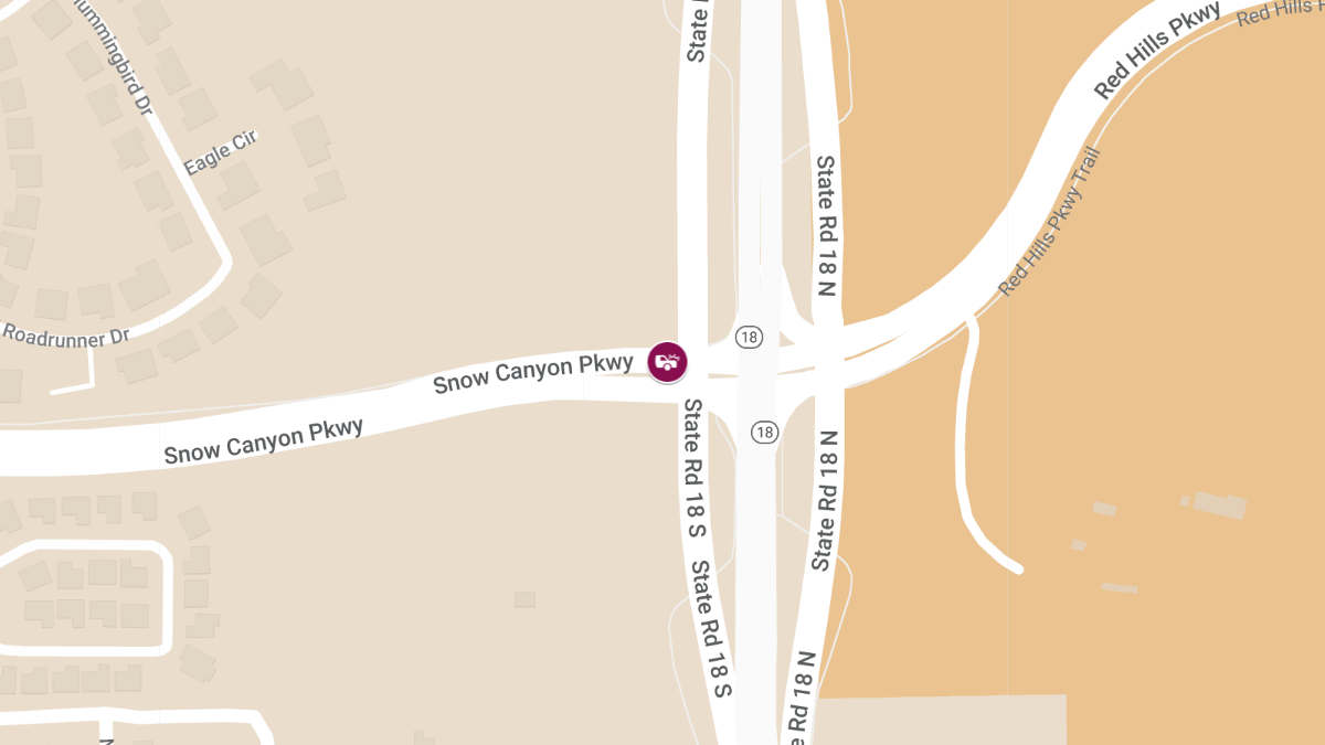 Injury Accident at 1400 West Snow Canyon Pkwy