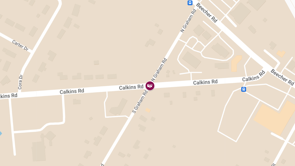 Injury Accident at Calkins Rd & N Graham Rd