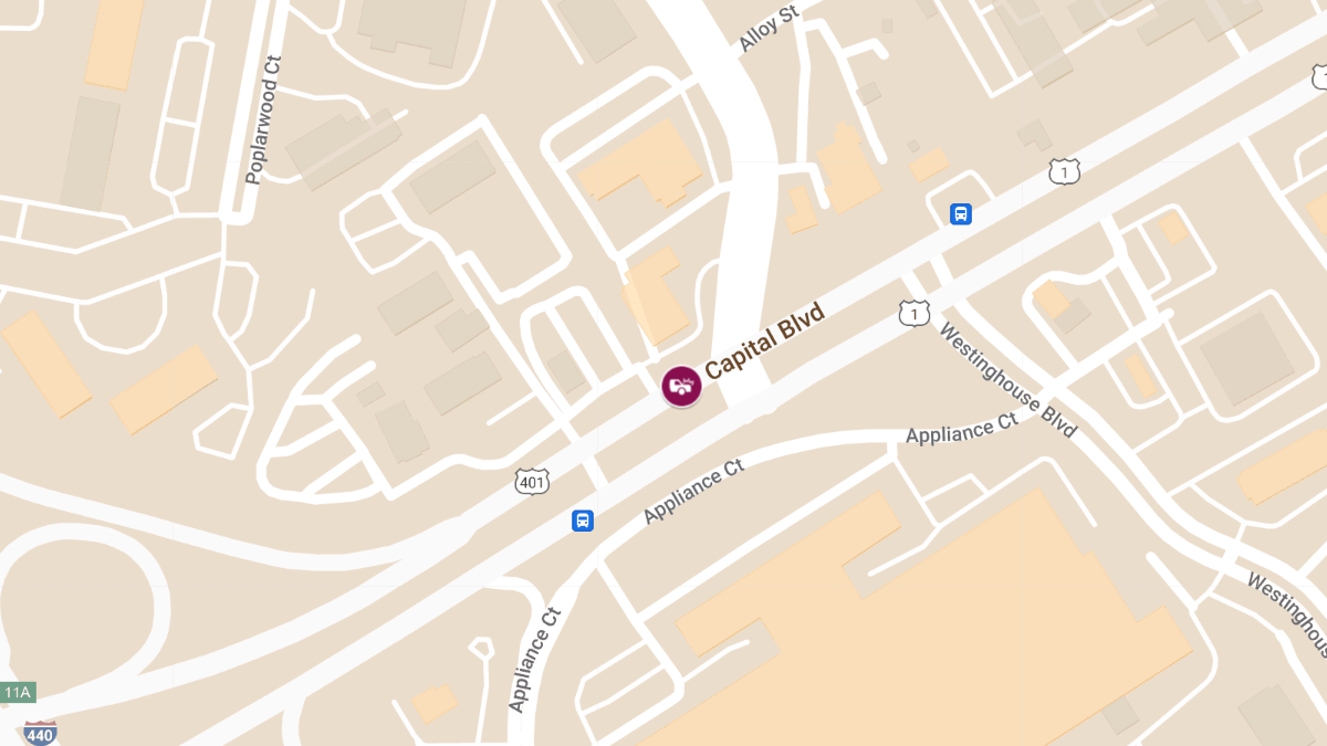 Injury Accident at Capital Blvd & Highwoods Blvd