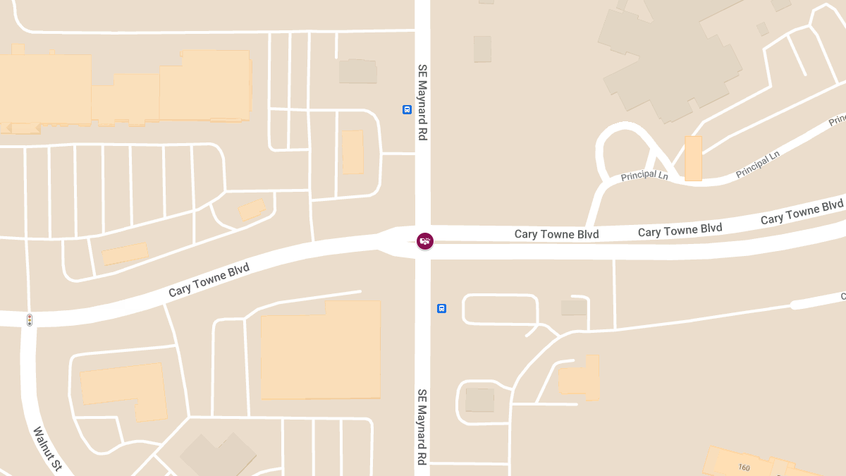 Injury Accident at Cary Towne Blvd & SE Maynard Rd