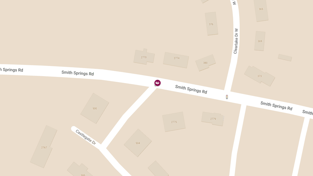 Injury Accident at Castlegate Dr & Smith Springs Rd