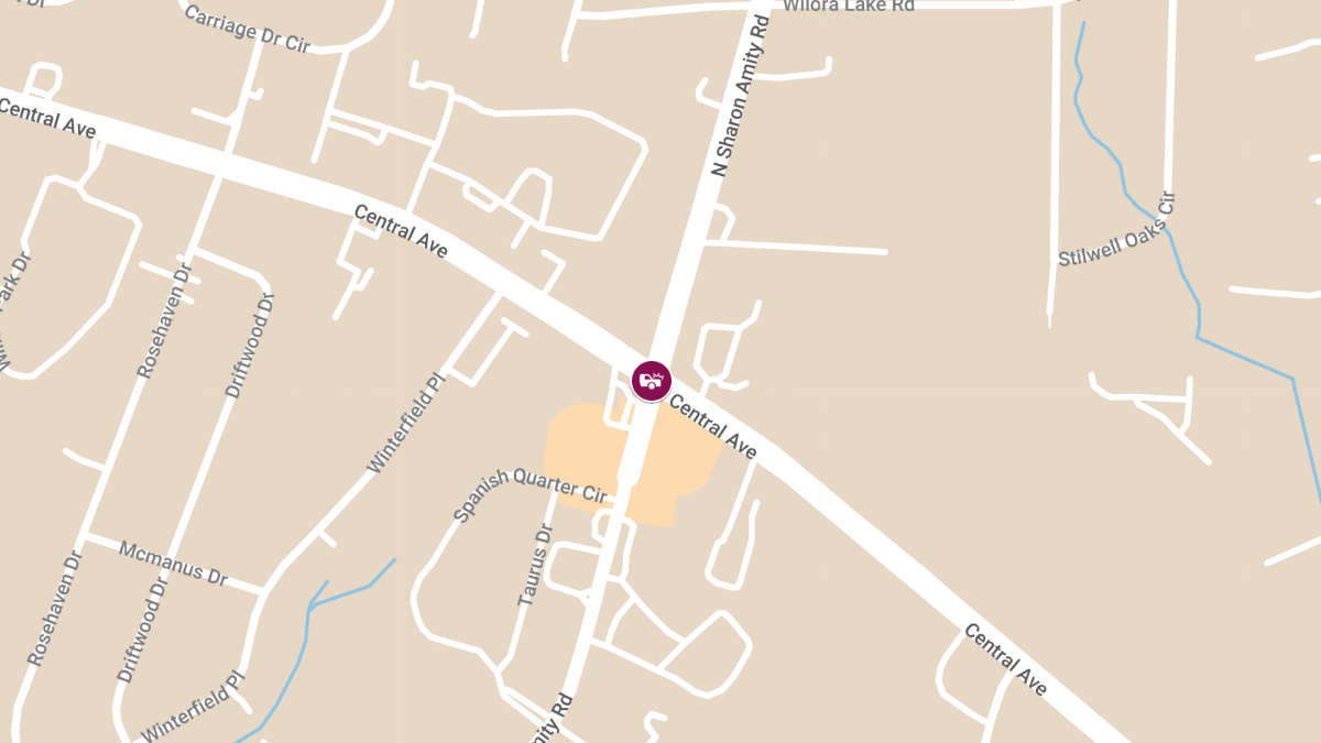 Injury Accident at Central Ave & N Sharon Amity Rd