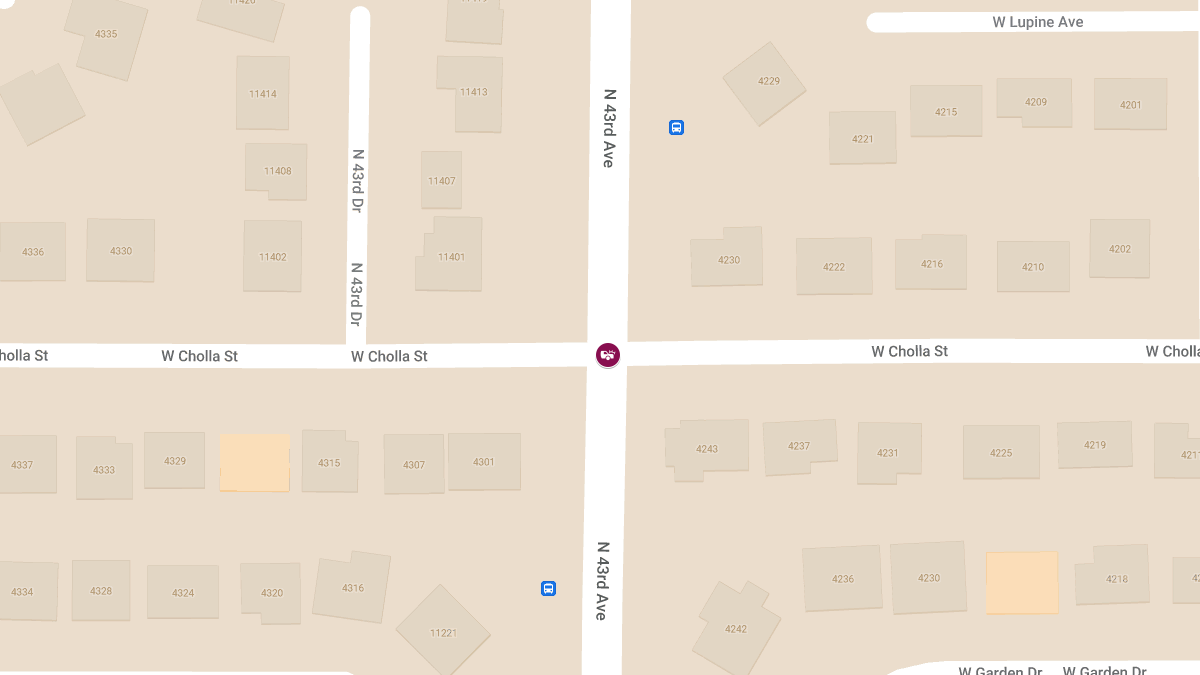 Injury Accident at Cholla St & 43rd Ave