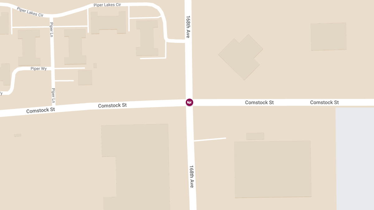 Injury Accident at Comstock St & 168th Ave