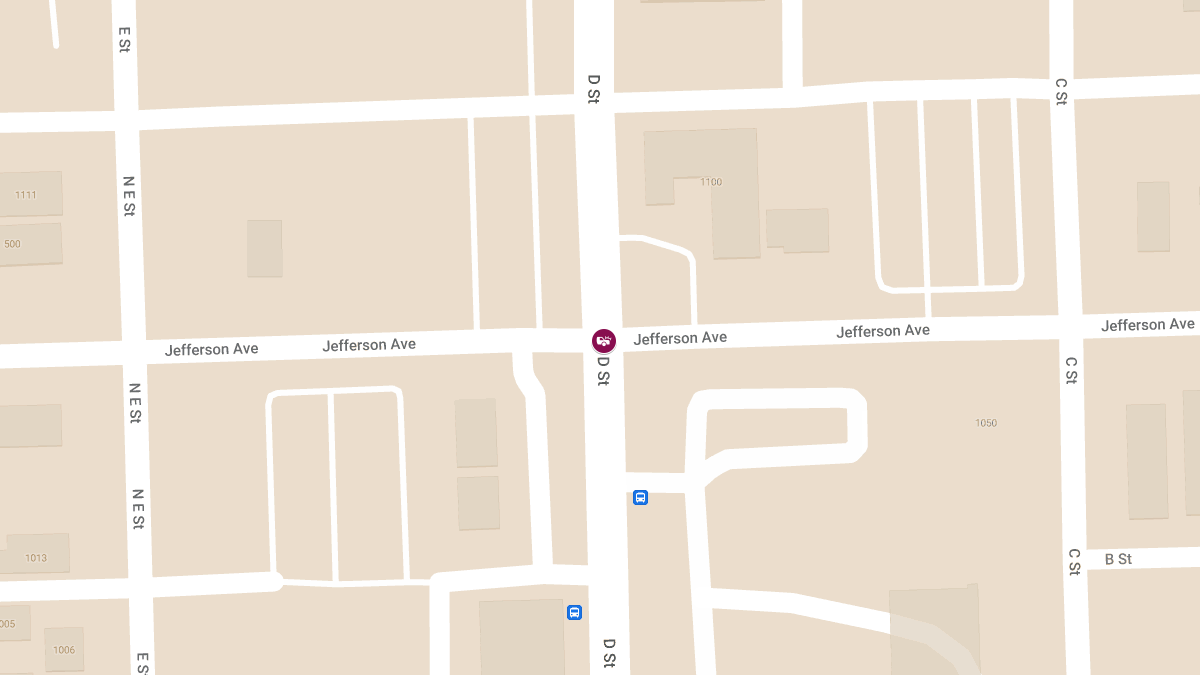Injury Accident at D St & Jefferson Ave