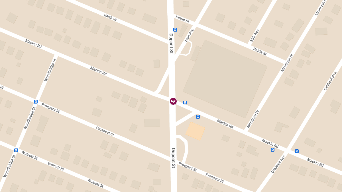 Injury Accident at Dupont St & Mackin Rd