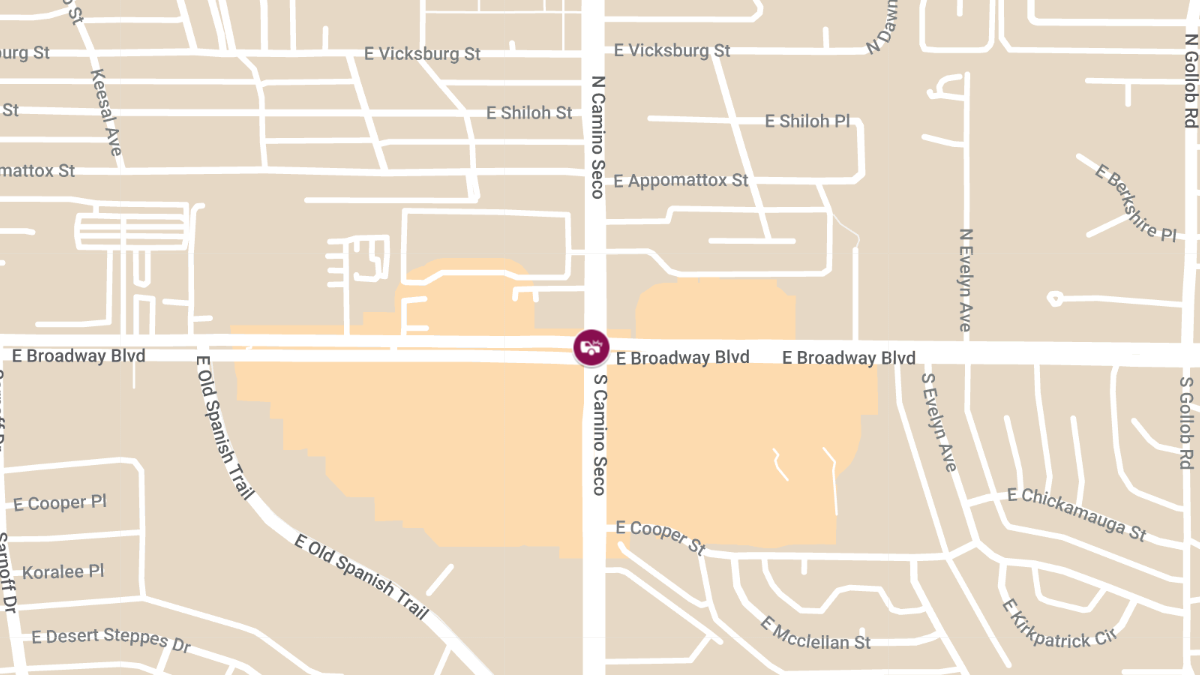 Injury Accident at E Broadway Blvd & N Camino Seco