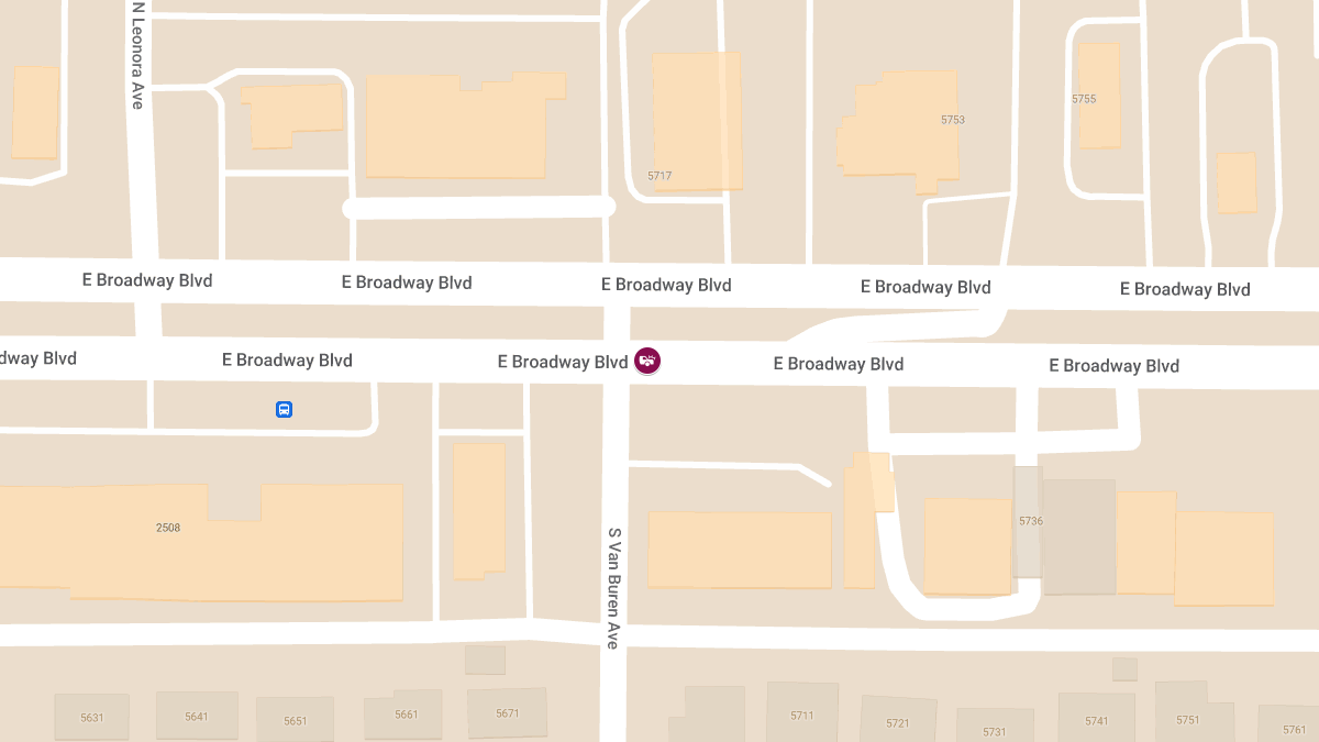 Injury Accident at E Broadway Blvd & S Van Buren Ave