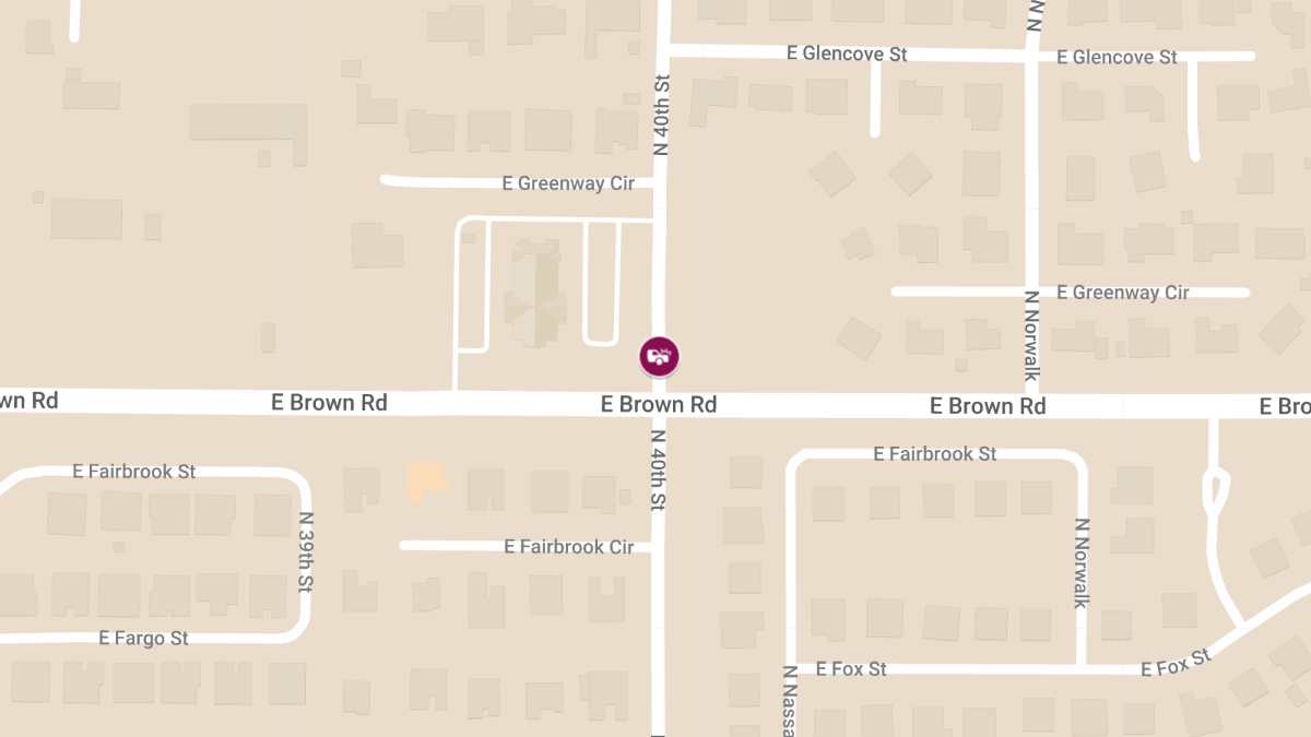Injury Accident at E Brown Rd & N 40th St