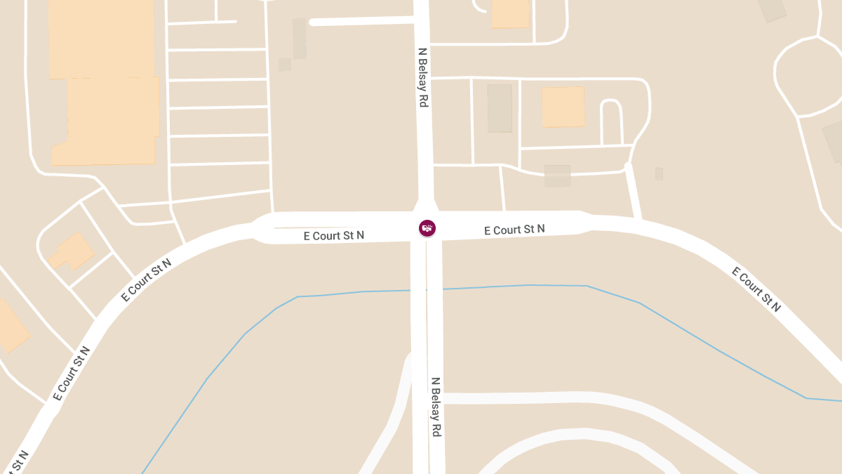 Injury Accident at E Court St N & N Belsay Rd