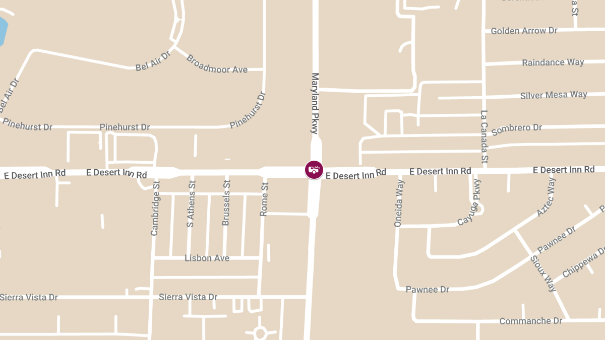 Injury Accident at E Desert Inn Rd & S Maryland Pkwy