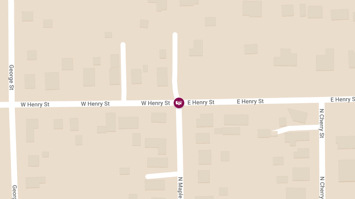 Injury Accident at E Henry St & N Maple St