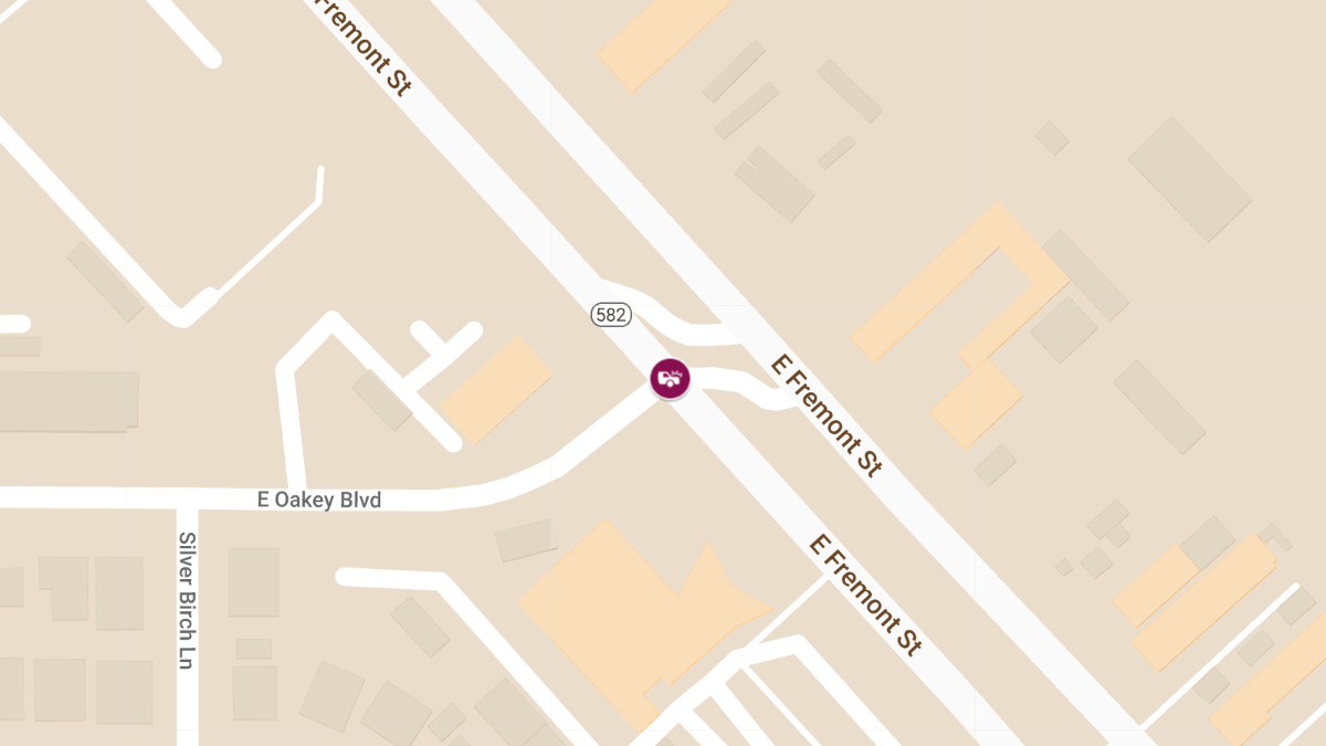 Injury Accident at E Oakey Blvd & Fremont St