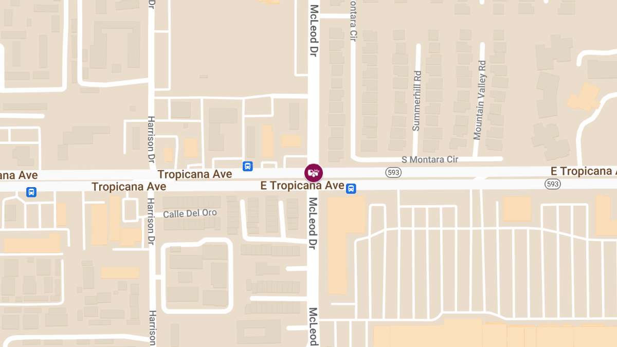 Injury Accident at E Tropicana Ave & McLeod Dr