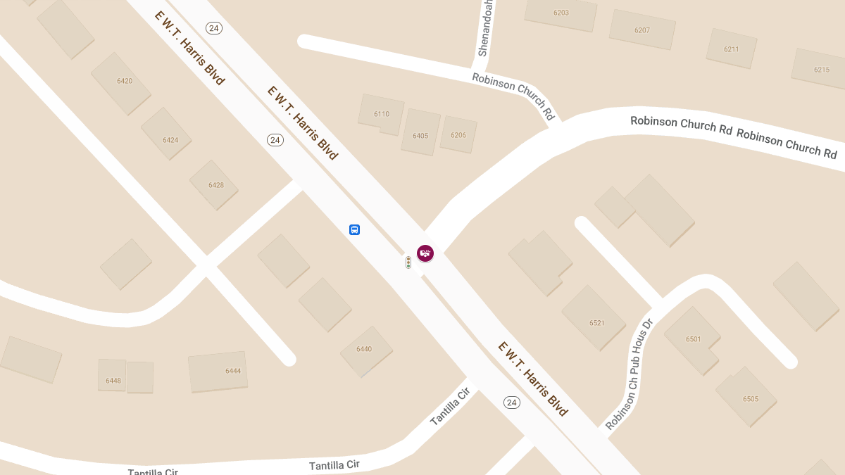 Injury Accident at E W T Harris Blvd & Robinson Church Rd