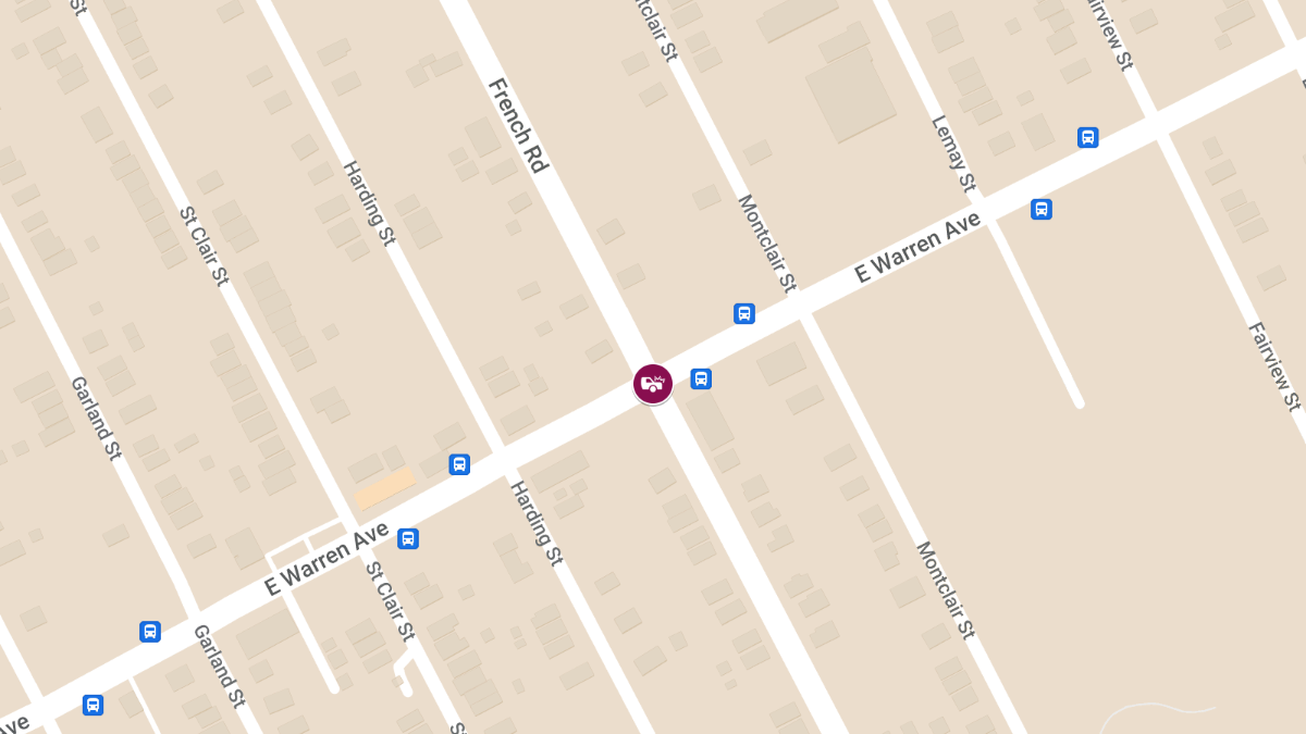 Injury Accident at E Warren Ave & French Rd