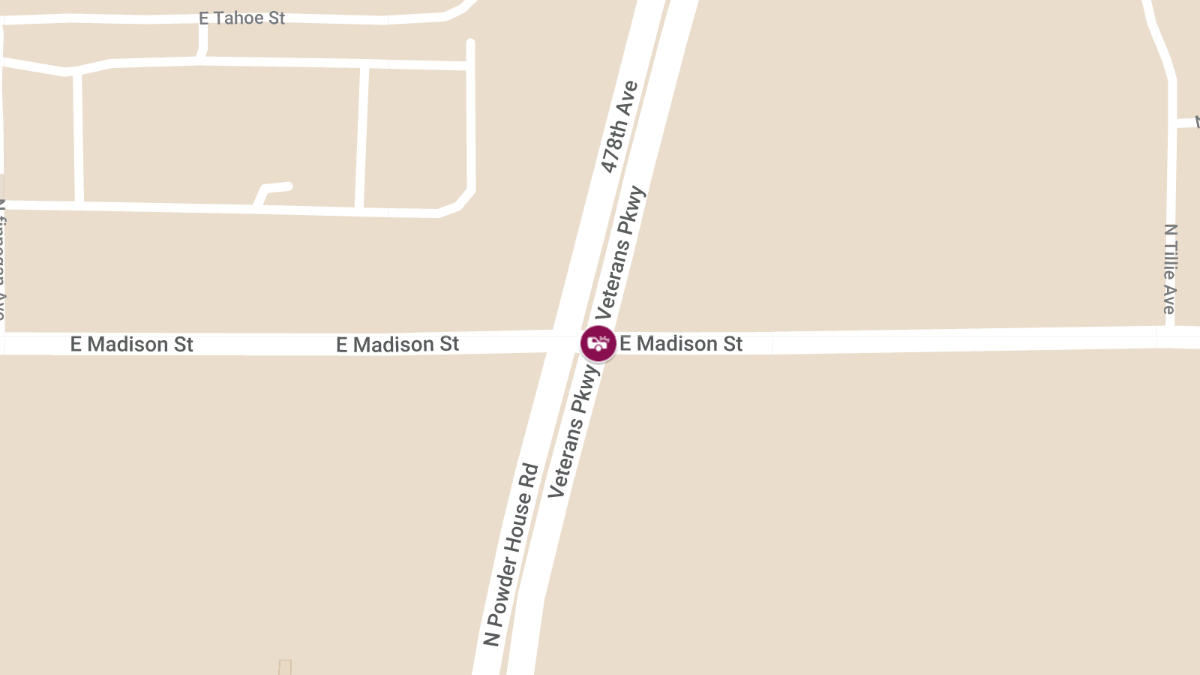 Injury Accident at East Madison St and Veterans Pkwy