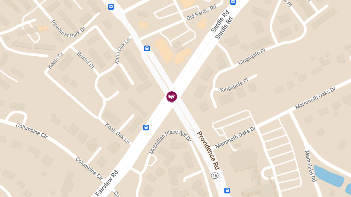 Injury Accident at Fairview Rd & Providence Rd