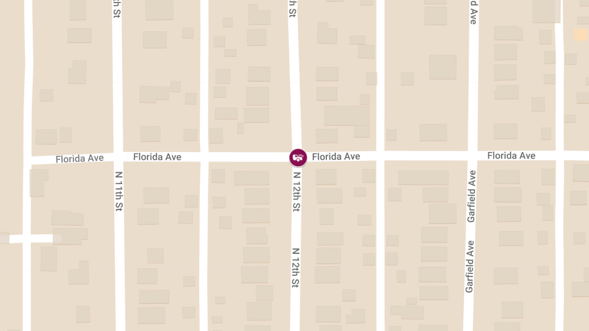 Injury Accident at Florida Ave & N 12th St