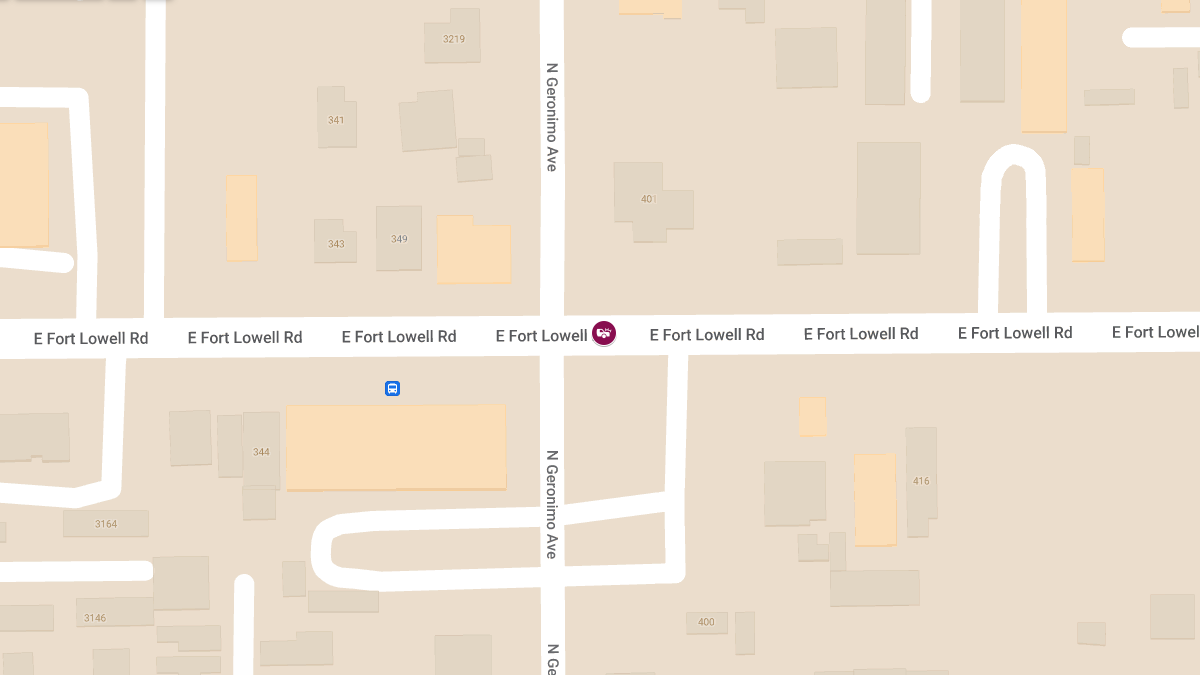 Injury Accident at Ft Lowell Rd & Geronimo Ave