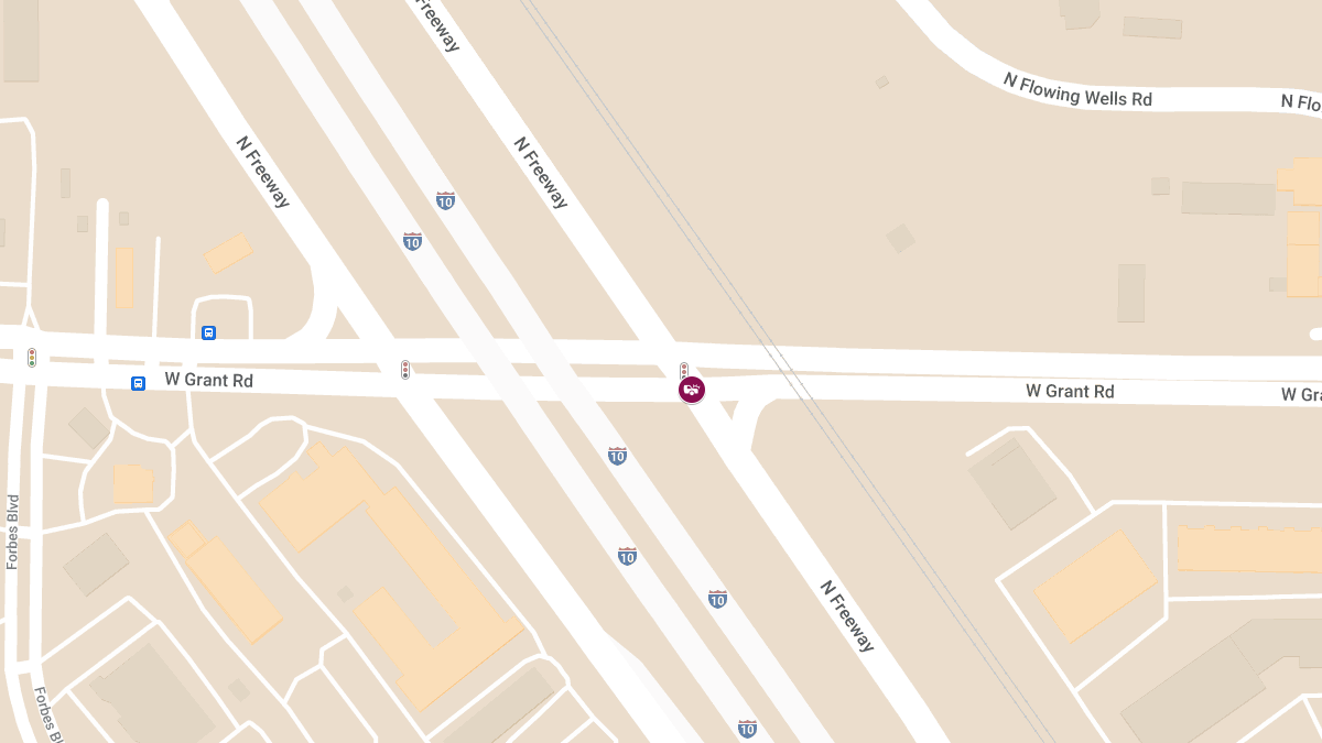 Injury Accident at Grant Rd & I-10 Frontage Rd (1)