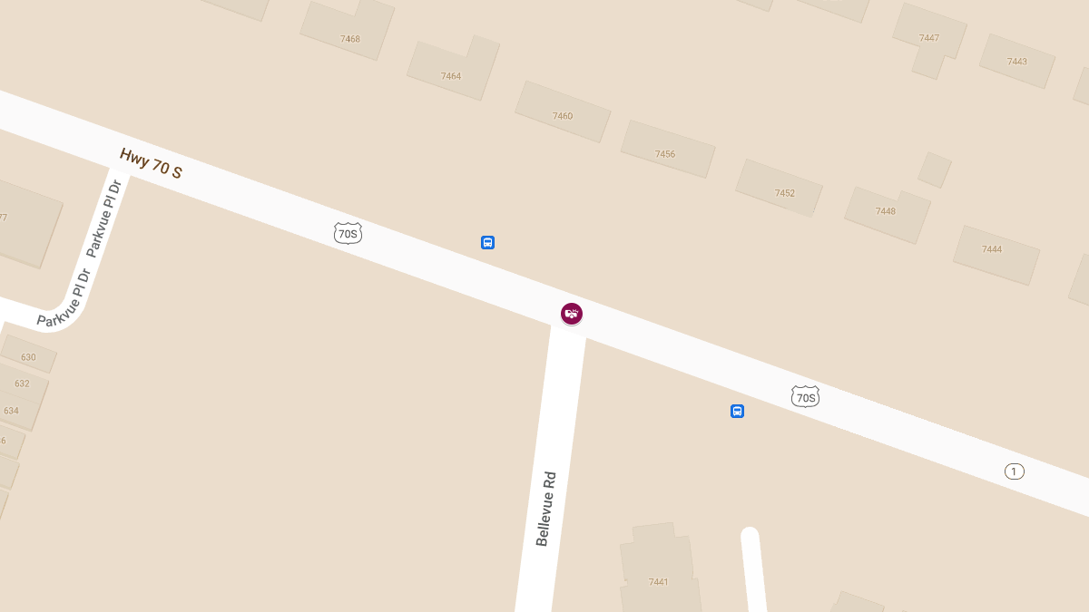 Injury Accident at Highway 70 S & Bellevue Rd