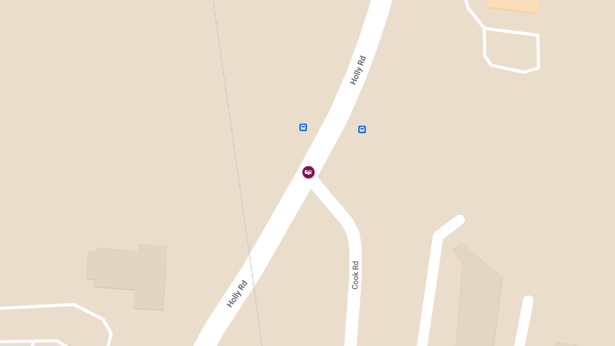 Injury Accident at Holly Rd and E Cook Rd