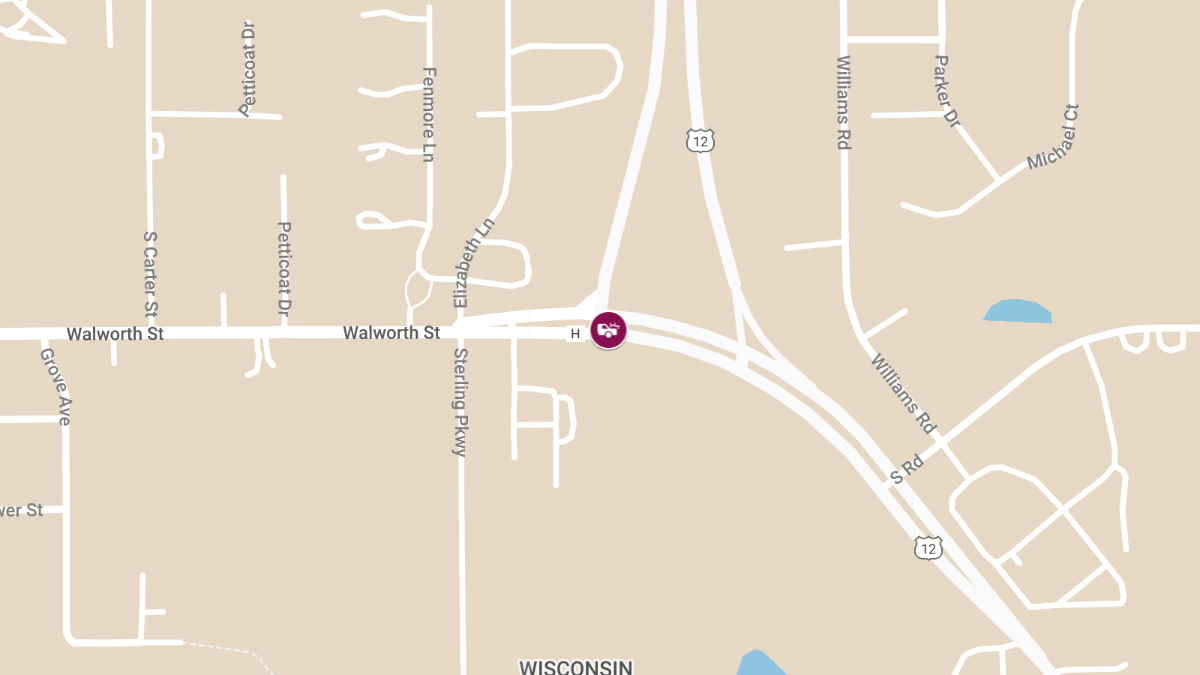 Injury Accident at Hwy 12 & Walworth