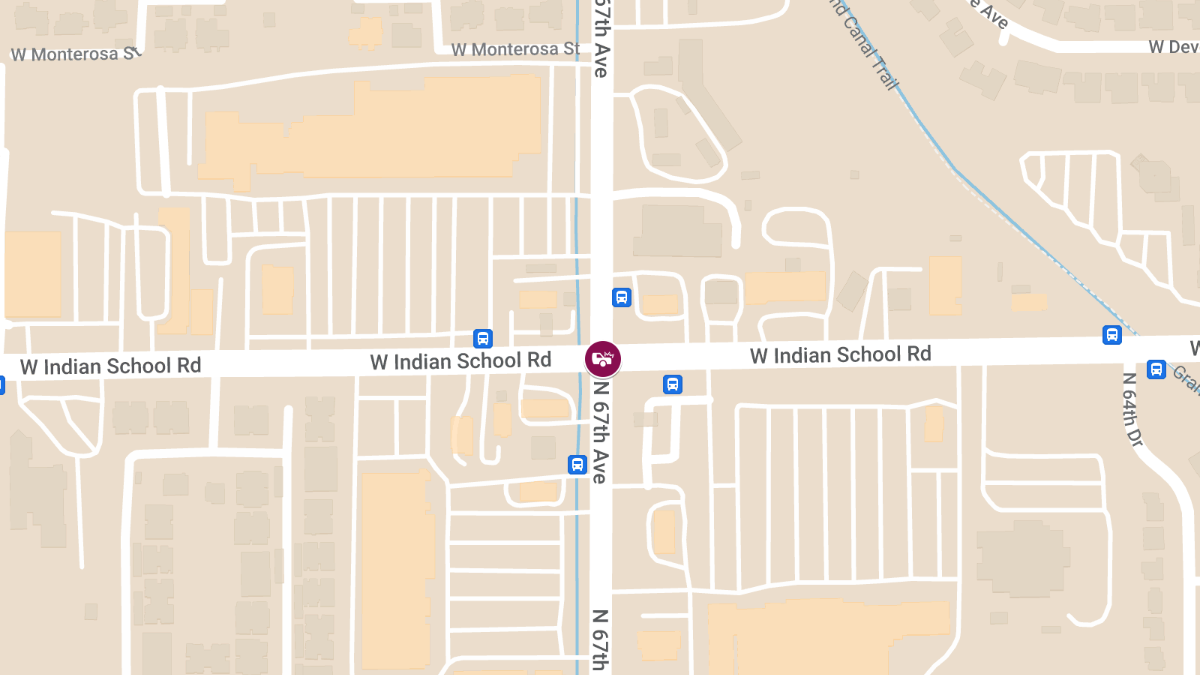 Injury Accident at Indian School Rd & 67th Ave