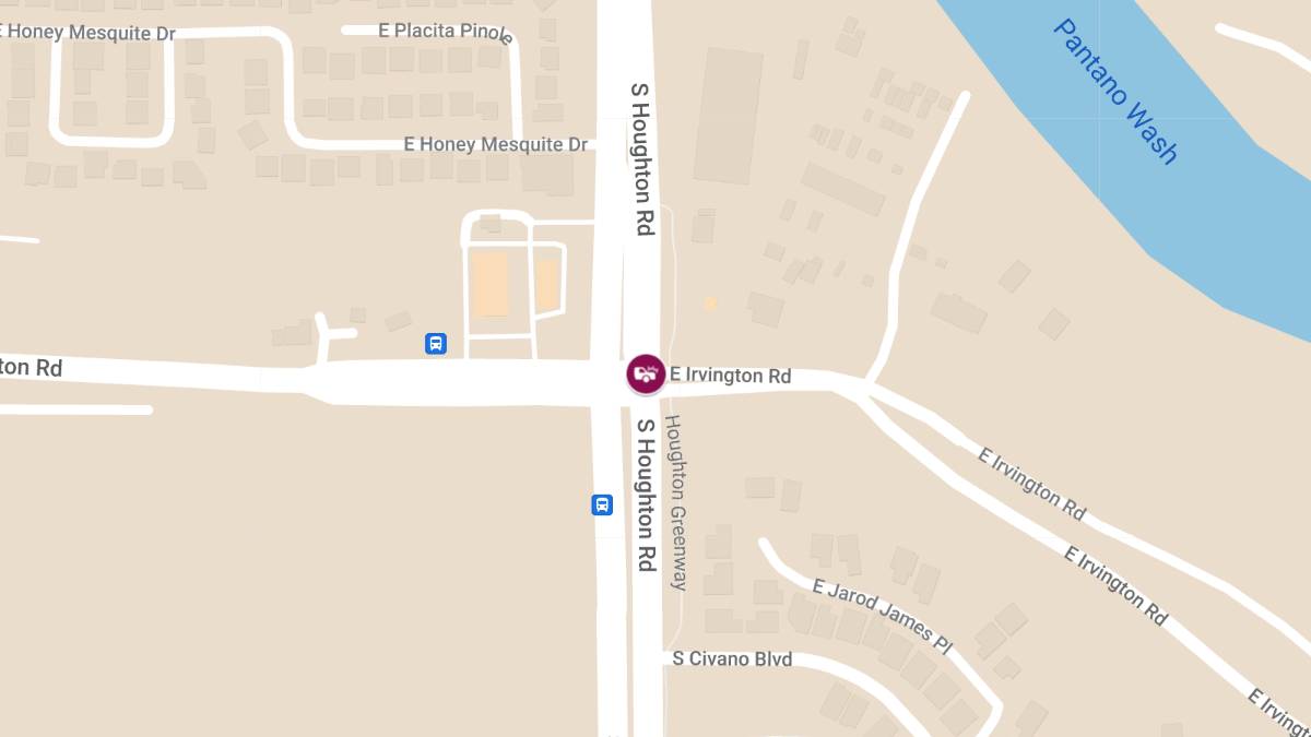 Injury Accident at Irvington Rd & S Houghton Rd