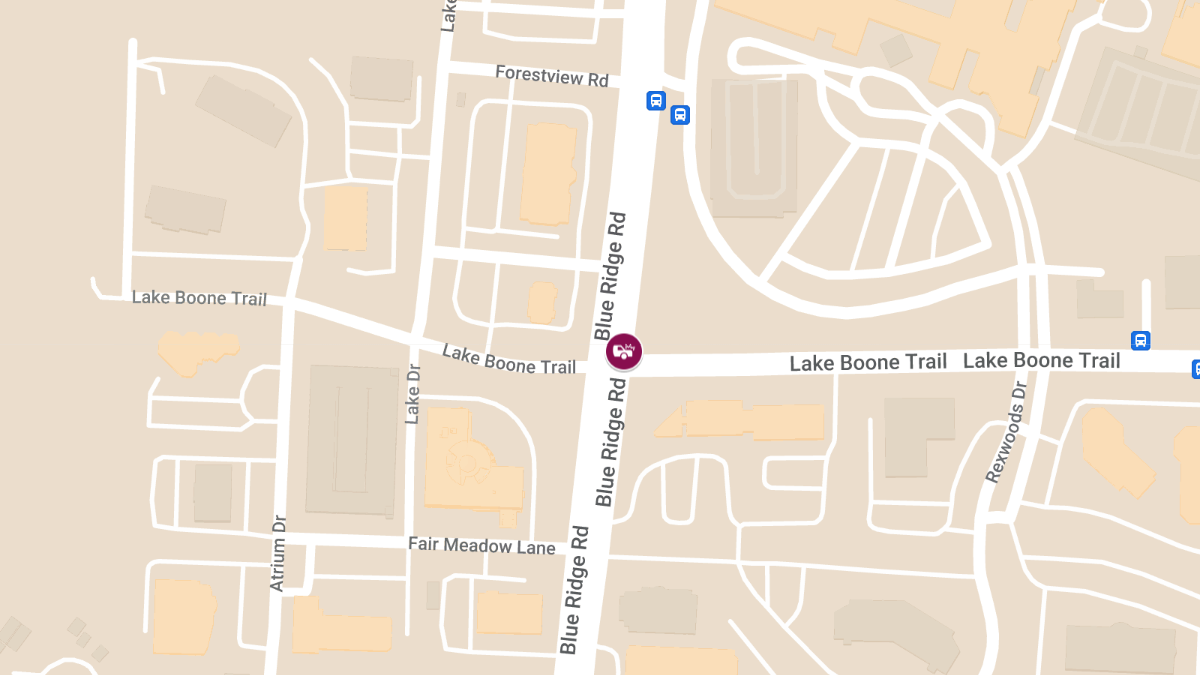 Injury Accident at Lake Boone Trl & Blue Ridge Rd